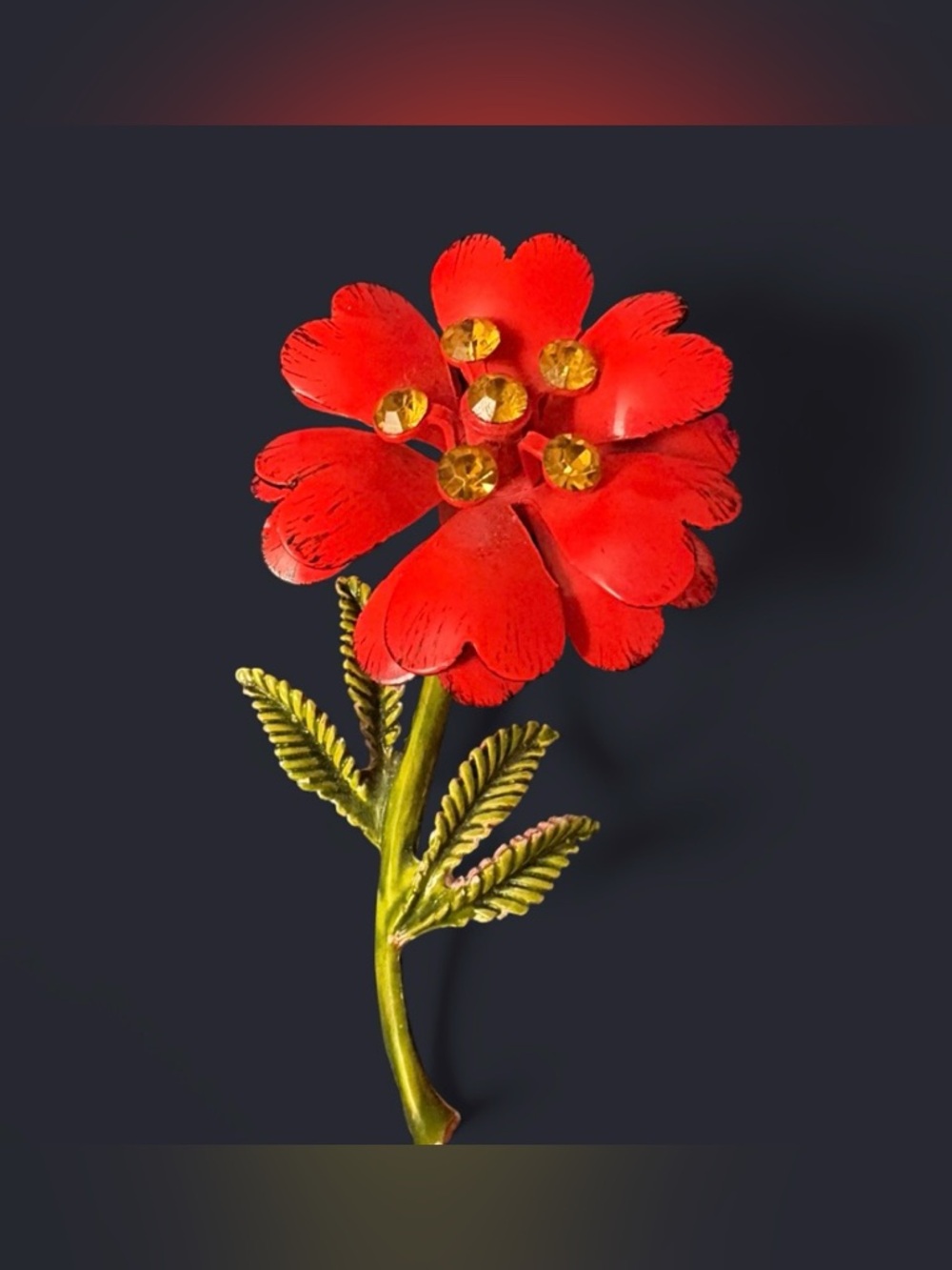 Vintage Enamel Flower Brooches – Buyers Choice – Retro Jewelry Gift